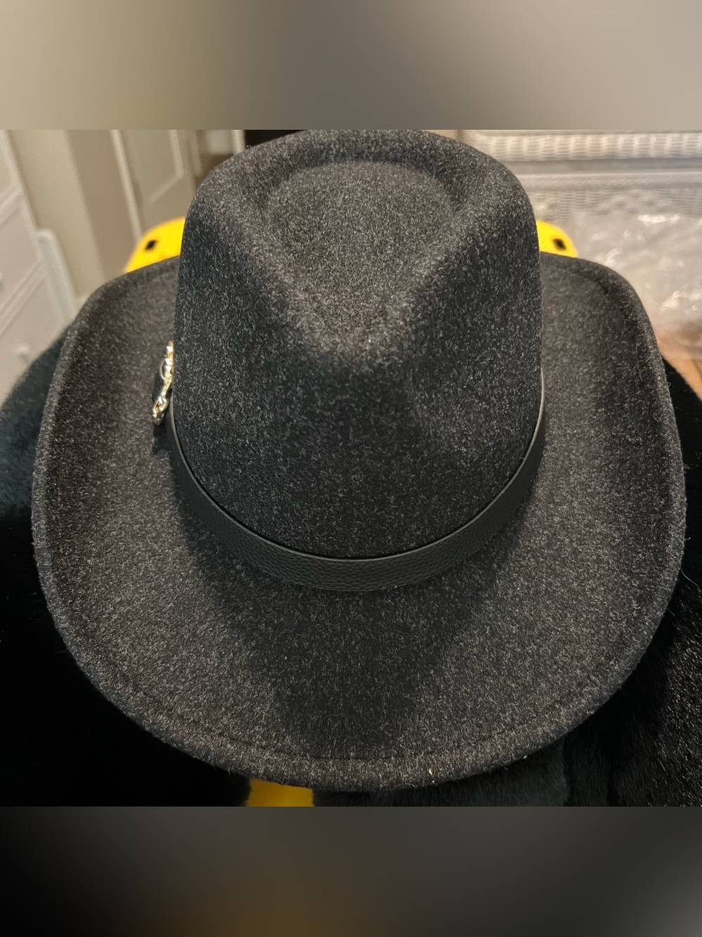 Vince Camuto Women’s Black Multi Felt Hat